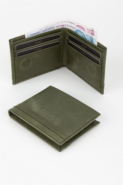 Fossil Boxed Genuine Leather Wallet - Men's Hand Portfolio