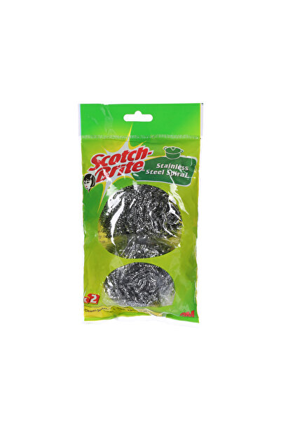 Scotch Brite وسادات تنظيف معدنية حلزونية من الفولاذ المقاوم للصدأ من سكوتش بر...