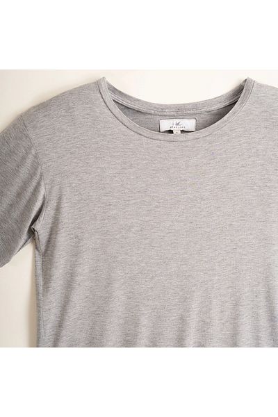 Penelope Baily Collection - L Grey Melange T-shirt για γυναίκες, κοντομάνικο