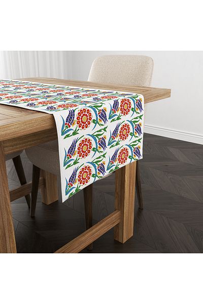 Filamente Ramadan Runner / Ramadan Pattern / Stain Resistant - Washable Micropecks Fabric 140X41