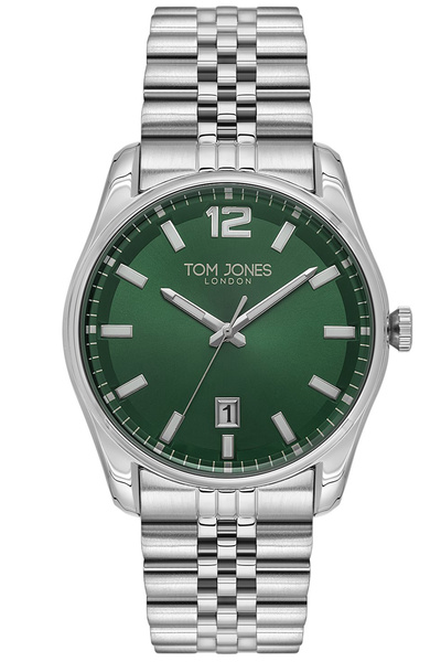 Tom Jones Erkek Kol Saati Yeşil Kadran Fosforlu Rakamlar TJ.3339