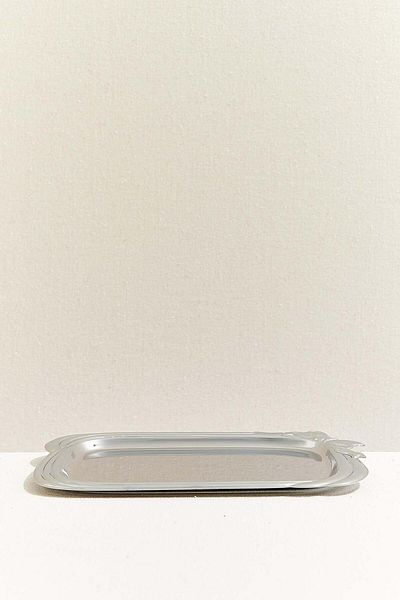 Paşabahçe S Chrome Ribbon Metal Tray