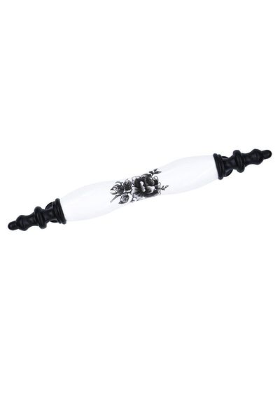 Porcellana Perla (9,6 سنتيمتر) غطاء بورسلين مقبض خزانة درج أثاث أطفال مطبخ حمام مقبض مقبض Kulb Asos96mm-stk027