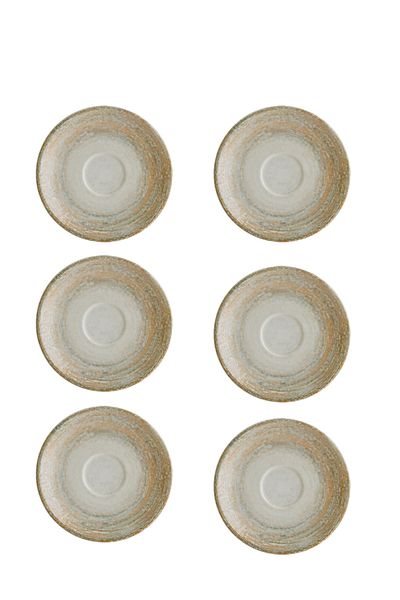 Bonna Porselen Patera Gourmet Tea and Coffee Cup Plate 12 cm 6 Pcs