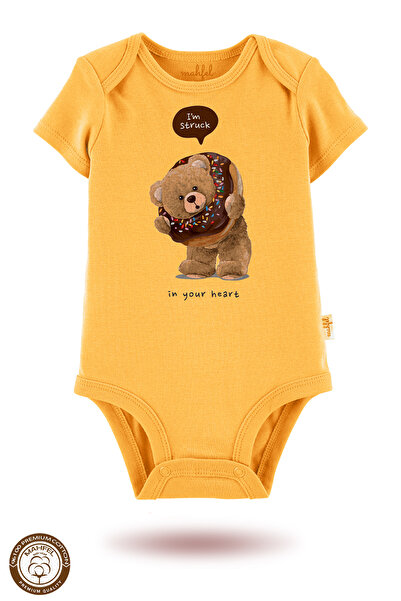 MAHFEL 100% Cotton Premium 3-Piece Organic Printed Snap Fastener Baby Bodysuit