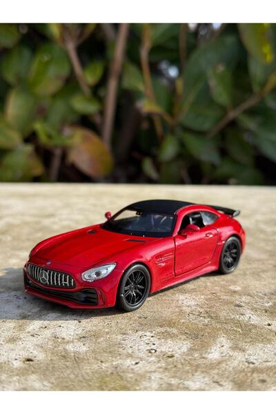 scntoys Mercedes Amg Gtr Koleksiyon Metal Araba 12cm Lüks Araba Kırmızı Oyunc...