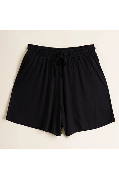 Penelope Μαύρο γυναικείο σορτς Baily Collection S