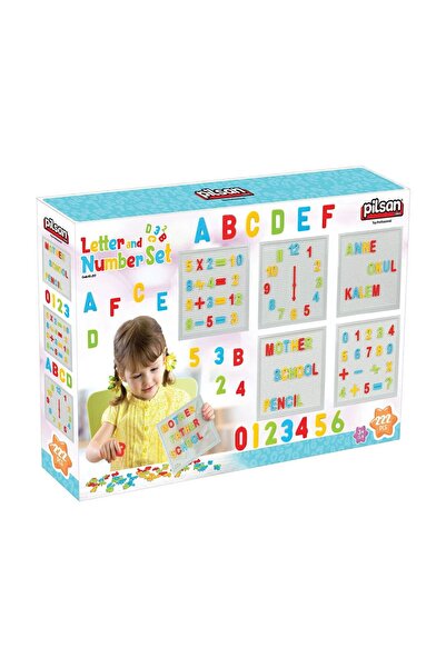 Nilly Toys 03 297 مجموعة حروف وأرقام مكونة من 222 قطعة - لعبة بيلسان