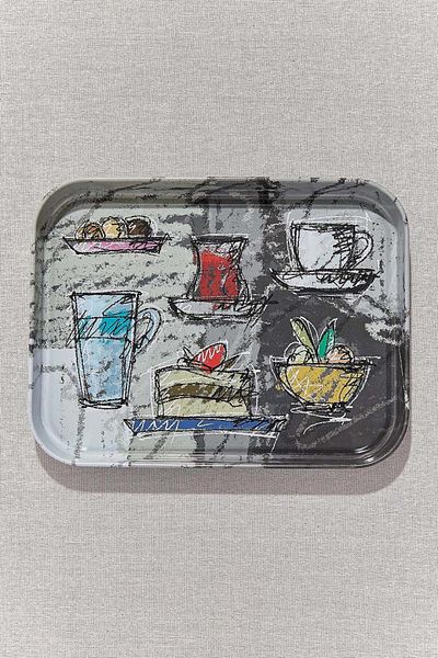 Paşabahçe Bistro Tray - Stylish Sketch Design