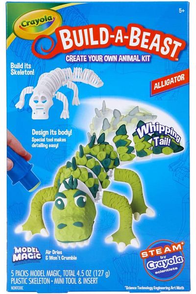 Crayola Build-A-Beast Model Magic Animal Kit - Alligator 74-7342