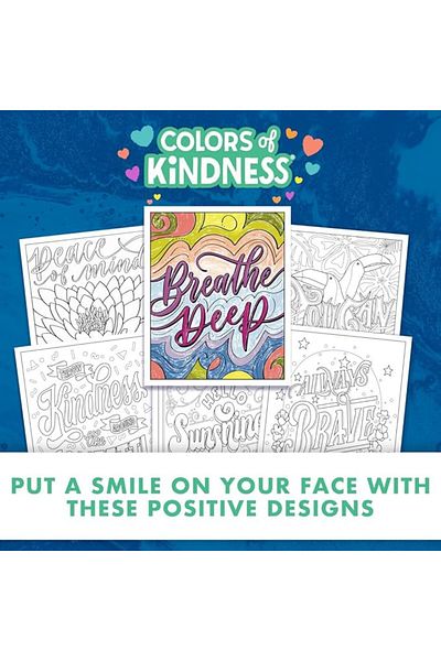 Crayola Colors of Kindness Spread Your Wings Adult Coloring Book CY04-2734