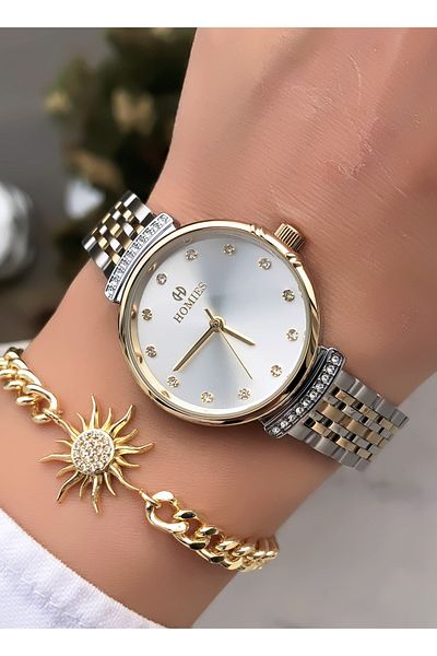 Homies Original Invoice Waterproof Women's Wrist Watch with Bracelet Gift
