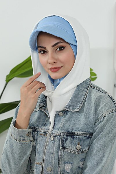 Aisha's Design Знімний капюшон з козирком, тюрбан, B-82, синій