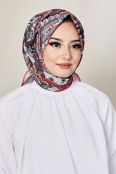 AFVENTE Burgundy Soft Indian Scarf