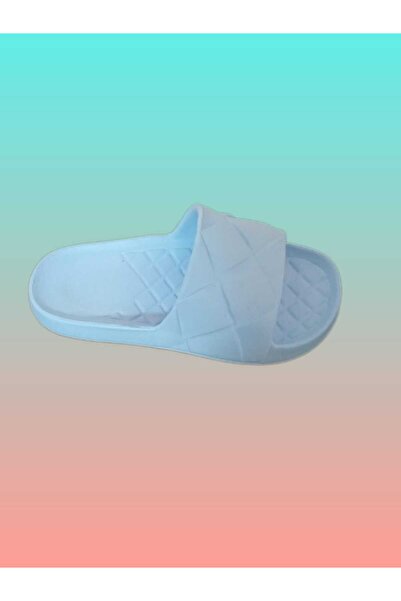 ERVA Eva Kaymaz Taban Kare Desenli Terlik Lavabo Banyo Havuz Deniz Plaj Terliği