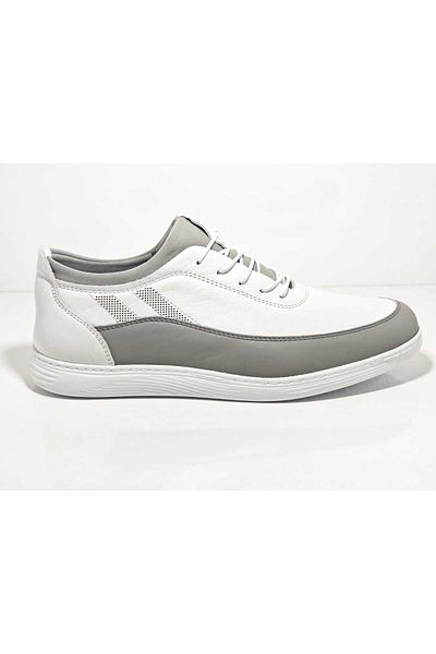 Voyager 4965 Λευκά Ανδρικά Δερμάτινα Παπούτσια Casual