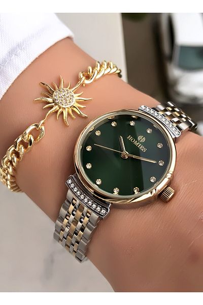 Homies Original Invoice Waterproof Women's Wrist Watch with Bracelet Gift