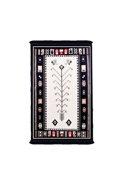 Bigghome Doppelseitiger Teppich, maschinenwaschbar, modernes Muster, 80*150 cm, Sa1534a