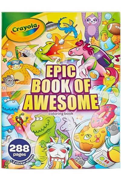Crayola Epic Book of Awesome Colouring Book 288 pages 04-0585