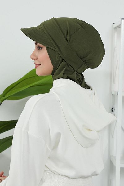 Aisha's Design بونيه مع قناع قابل للإزالة، عمامة، B-82