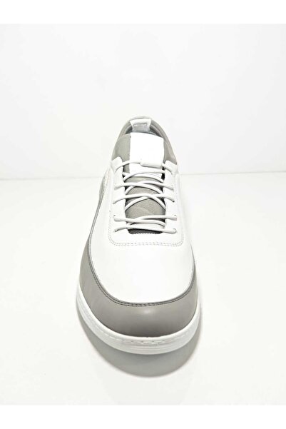 Voyager 4965 Λευκά Ανδρικά Δερμάτινα Παπούτσια Casual