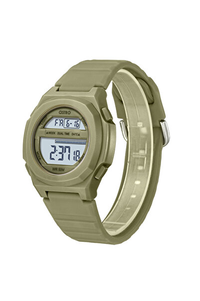 Astro Kids's  Movement Watch, Digital Display and Silicone Strap - A23930-PPHH, Green