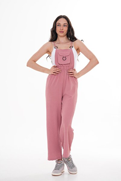 ŞİMAL Kadın İp Askı Detaylı Tulum 250001 -