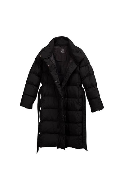 Penelope Palton negru XL 100% puf de gâscă - Colecția Mona