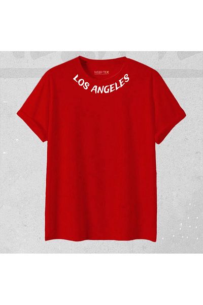 NEW TRENDY COLLECTİON New Season Unisex Los Angeles Collar Printed T-Shirt