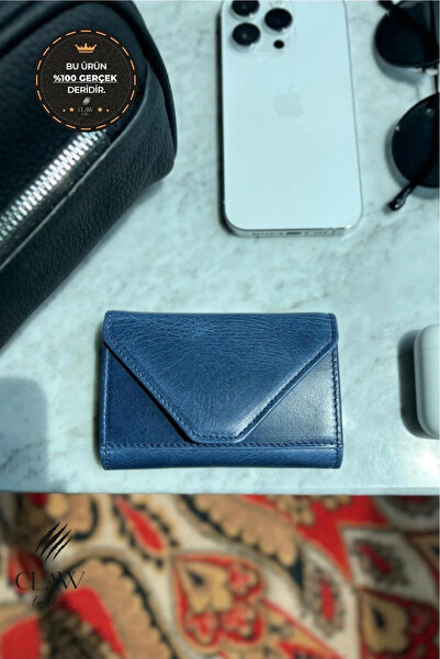 clawleather Suport pentru carduri acordeon din piele naturală