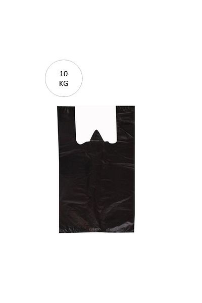 Royaleks Large Size Black Tan-top Form Bag - 32x57 cm, approximately 720 Pieces, 10 Kg