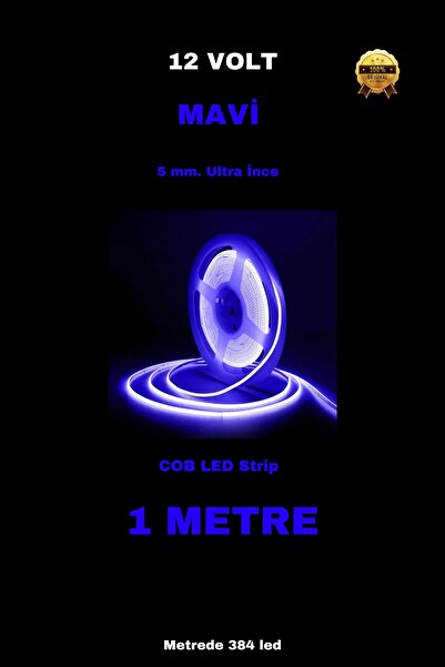 ankarateknik 5mm. Ultra İnce 1 METRE COB Şerit Led/ Renk Seçiniz