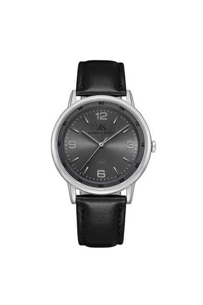Kenneth Scott Men's PC21 Movement Watch, Analog Display and Polyurethane Stra...