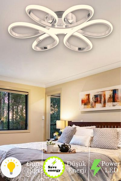 neeko Linup Modern Plafonier - Chandelier Daylight Grey Case, Zero Led Ceiling