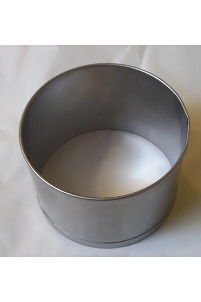 RENUZU Yuvarlak Çember Kek Kalıbı Çap 12cm Derinlik 8cm 304 Paslanmaz Krom Çelik