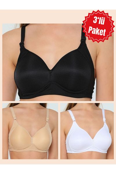 Liza Women's Non-Padded Underwire Women's Bra 3 Pack