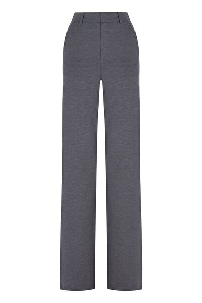 Eda Erdoğan Tafy Gri Pantolon (Bol Paça)