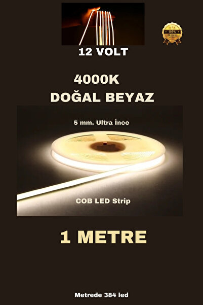 ankarateknik 5mm. Ultra İnce 1 METRE COB Şerit Led/ Renk Seçiniz