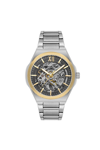 Lee Cooper ساعة لي كوبر للرجال أوتوماتيكية بمينا رمادي - LC08051.260