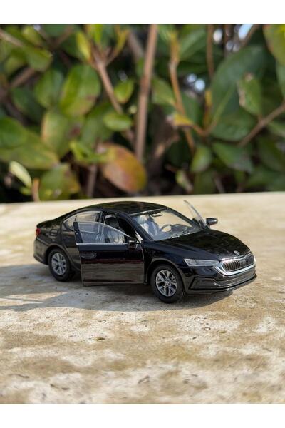 scntoys Skoda Octavia Koleksiyon Metal Araba 12cm Lüks Araba Siyah Oyuncak Ar...