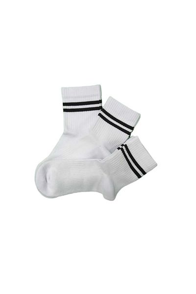 shefox 3 Pairs Men's under Sole Towel Seamless Quality Striped Sports Socks
