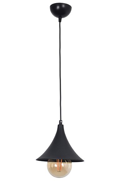 Modavize Thomas Modern Design - Children's Room and Kitchen Black Metal Single Chandelier (Without Bulb)