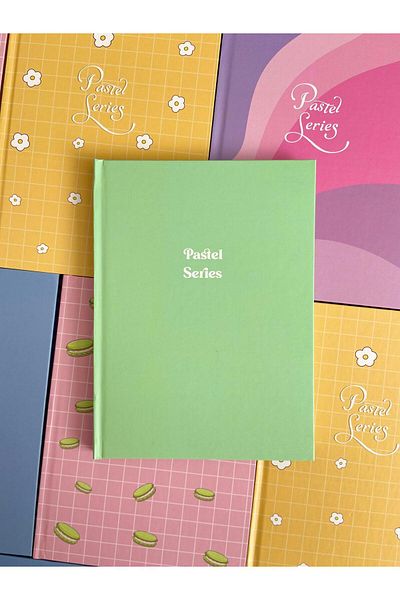 Mielibon Ruled Notebook, 96 Sheets Ruled Notebook, Pastel Color Ruled Notebook, Hard Cover Ruled Notebook