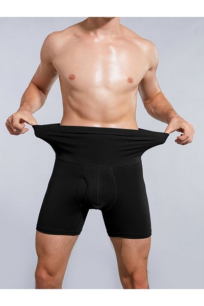 MİSTİRİK Black Danni Model Knitted Seamless Belly Corset Panties Boxers