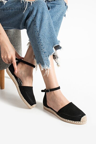 HVZ Exclusive Etnická černá dámská espadrilka - vyšívaná a slaměná podrážka