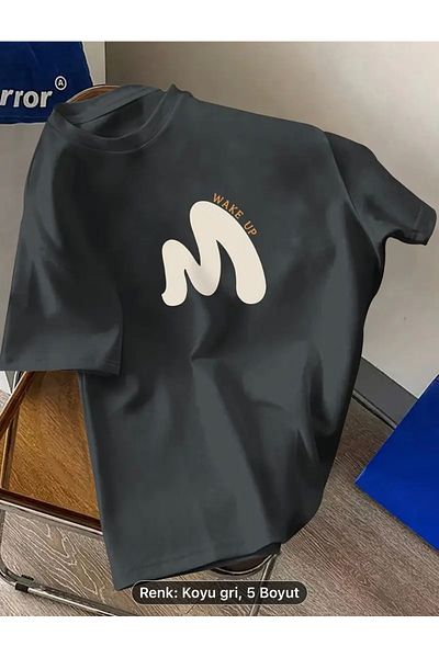 Minikelya Creative Graphic Printed Comfortable Short Sleeve Crew Neck T-shirt For Men