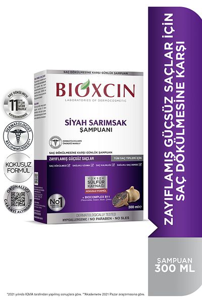 Bioxcin Šampon s černým česnekem 300 ml-