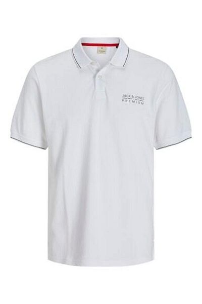 Jack & Jones Ανδρικό μπλουζάκι πόλο Jprbluatlas - 12275373   Λευκό