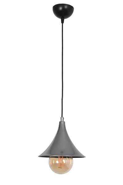 Modavize Thomas Modern Design - Children's Room and Kitchen Gray Color Metal Single Chandelier (Without Bulb)