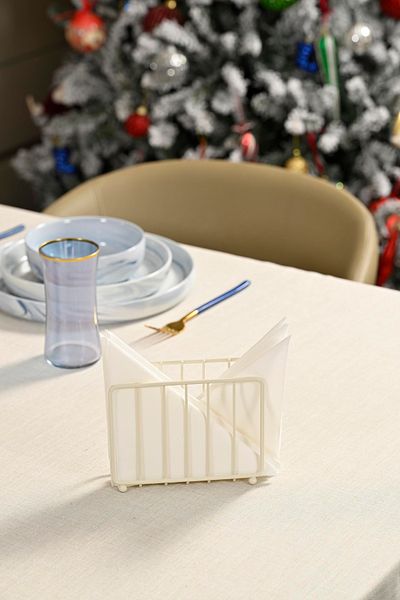 Edora Home Θήκη χαρτοπετσέτας μπεζ δικτυωτό - Μεταλλικό ανοξείδωτο, δώρο και διακοσμητικό, για Cafe Cafe Restaurant Hotel